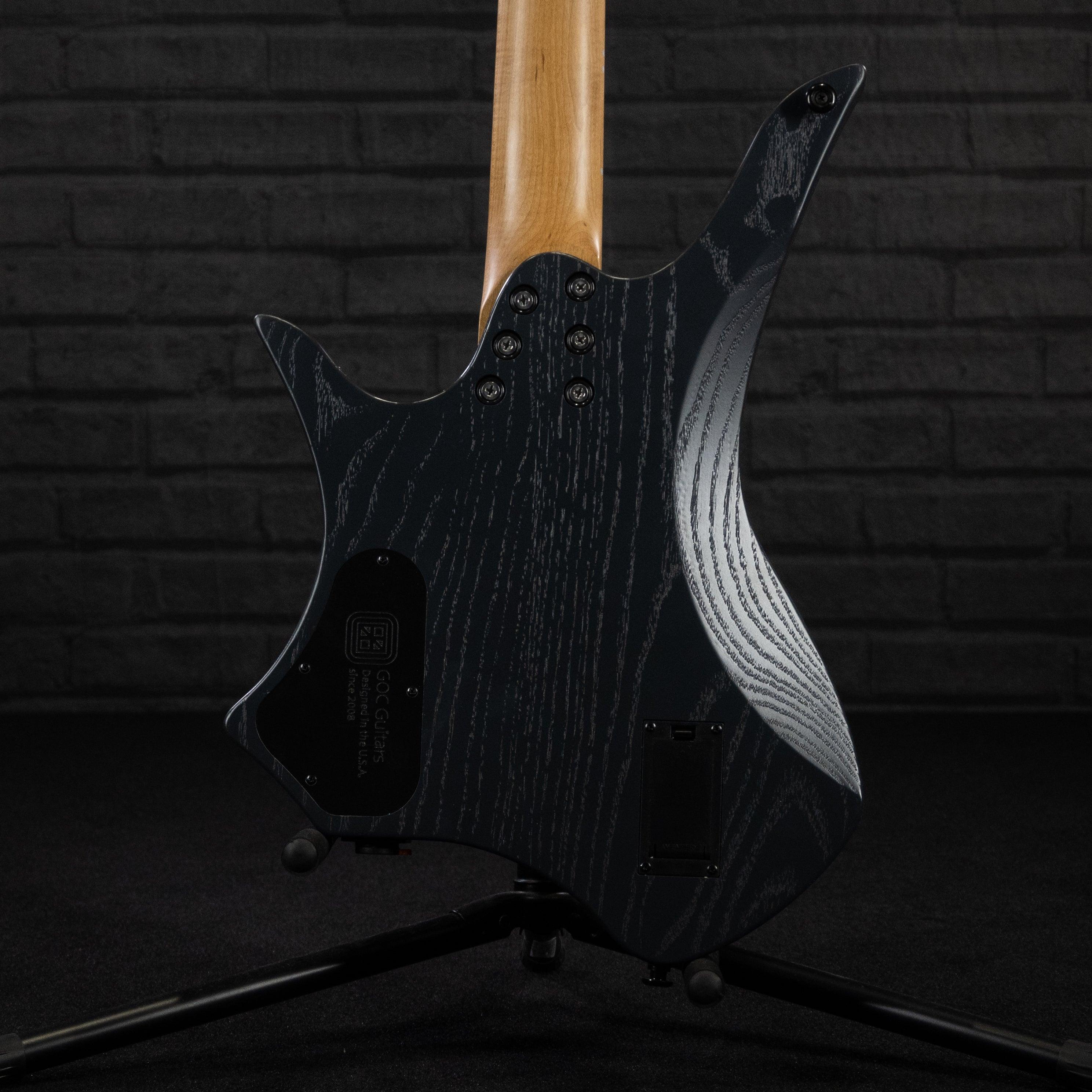 GOC C-Series Vajra 6 Electric Guitar (Worn Trans Black) - Impulse Music Co.
