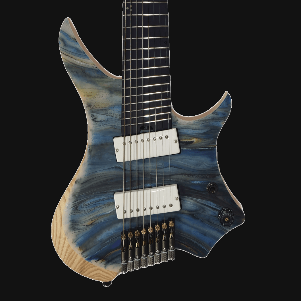 GOC Guitars E-Class Ilumina Headless 8 String Guitar (Starry Night) PRE-ORDER - Impulse Music Co.