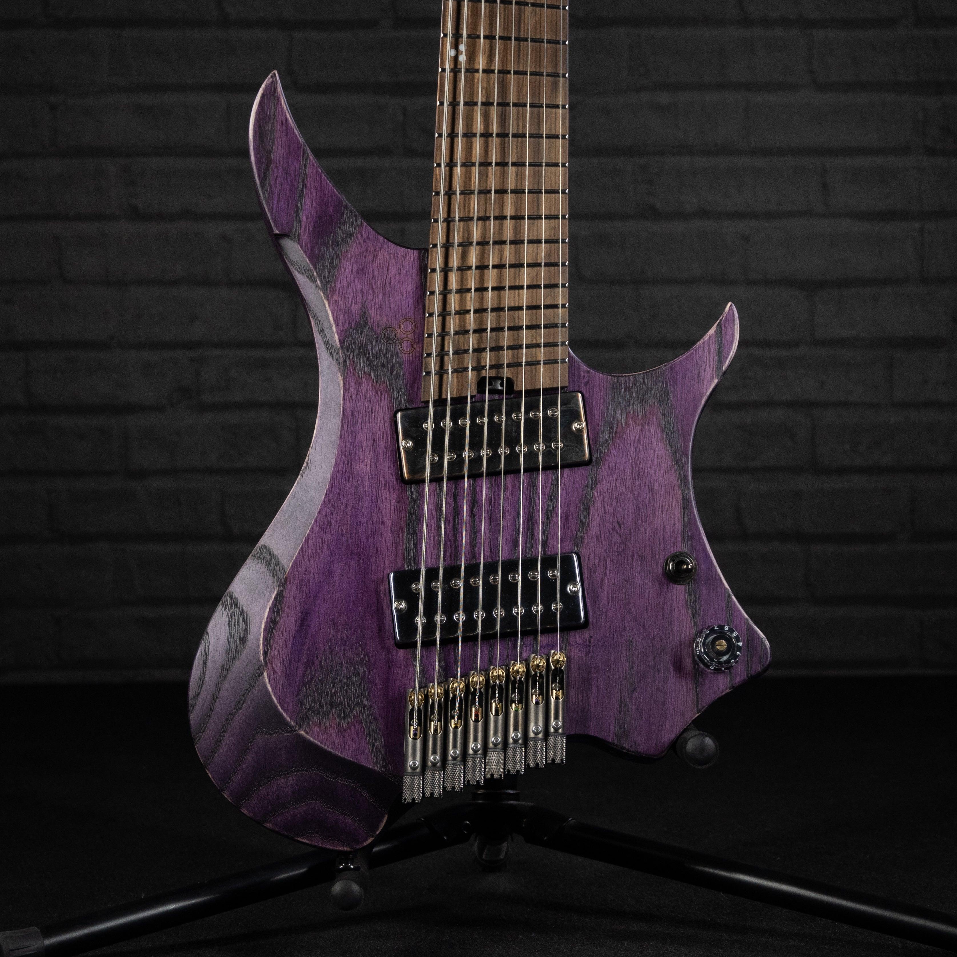 GOC Ilumina Headless Guitar 8 String IH8RPV (Relic Purple) - Impulse Music Co.