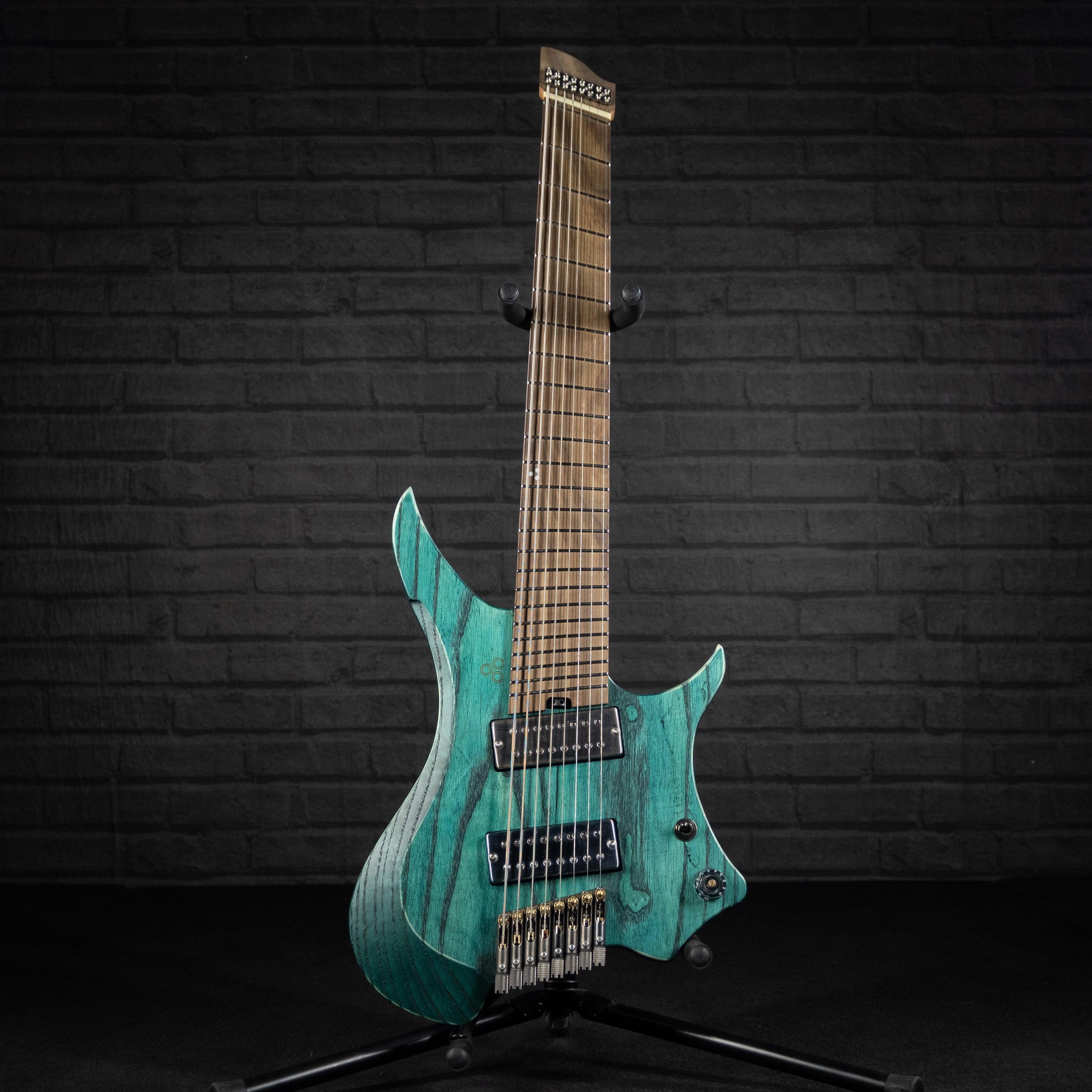 GOC Ilumina Headless Guitar 8 String IH8RTQ (Relic Turquoise) - Impulse Music Co.