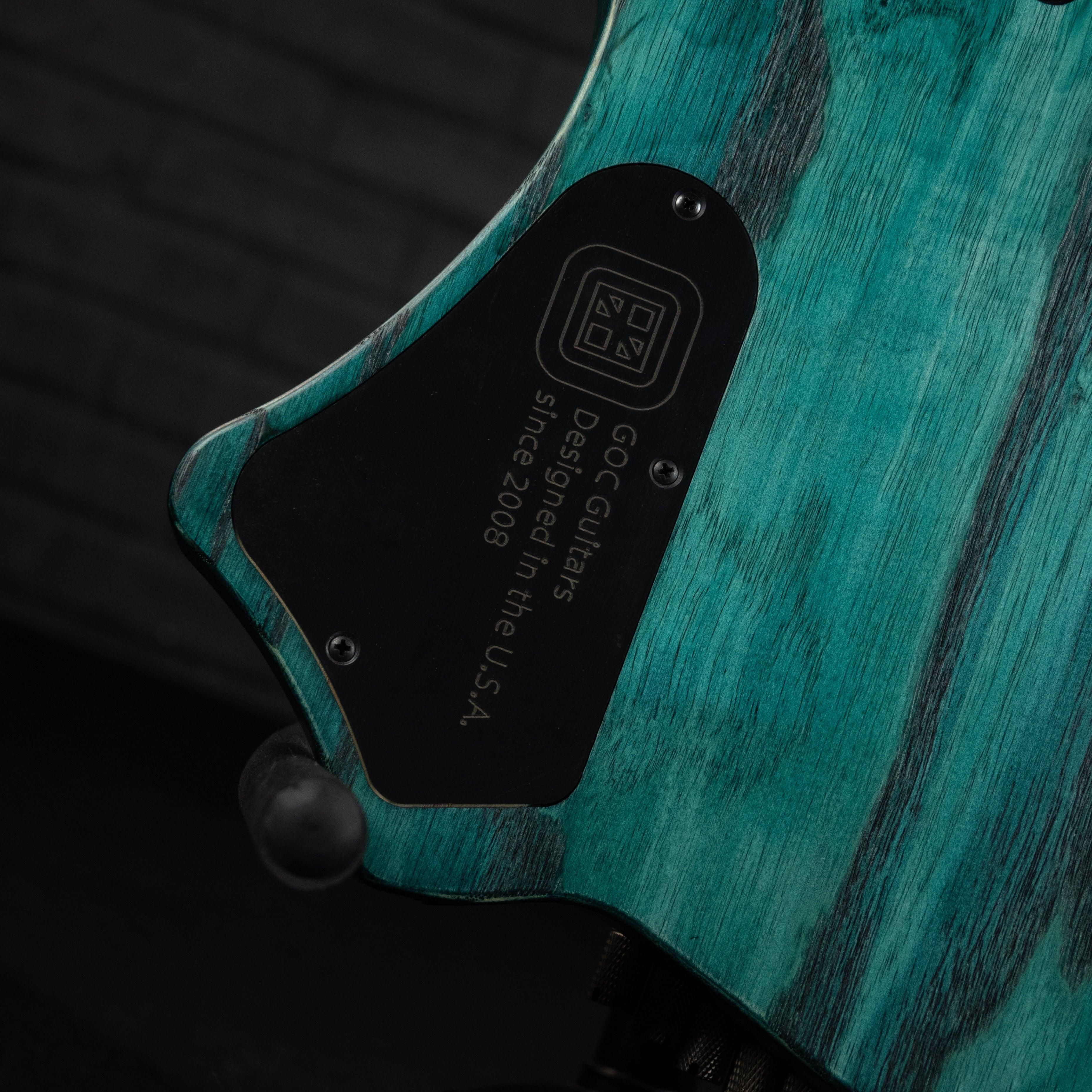 GOC Ilumina Headless Guitar 8 String IH8RTQ (Relic Turquoise) - Impulse Music Co.