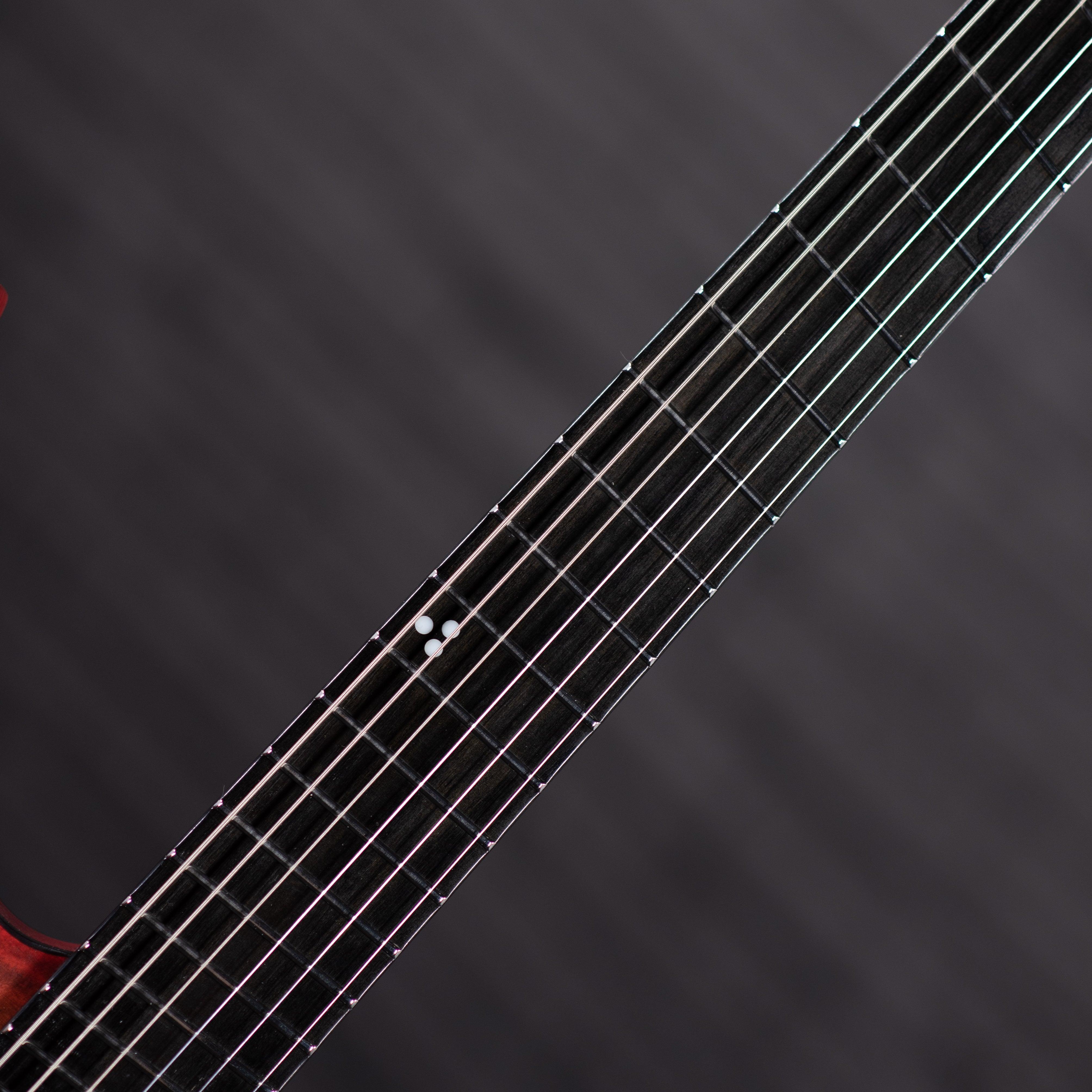 GOC Materia Headless 6 String (Red Flame Maple) - Impulse Music Co.