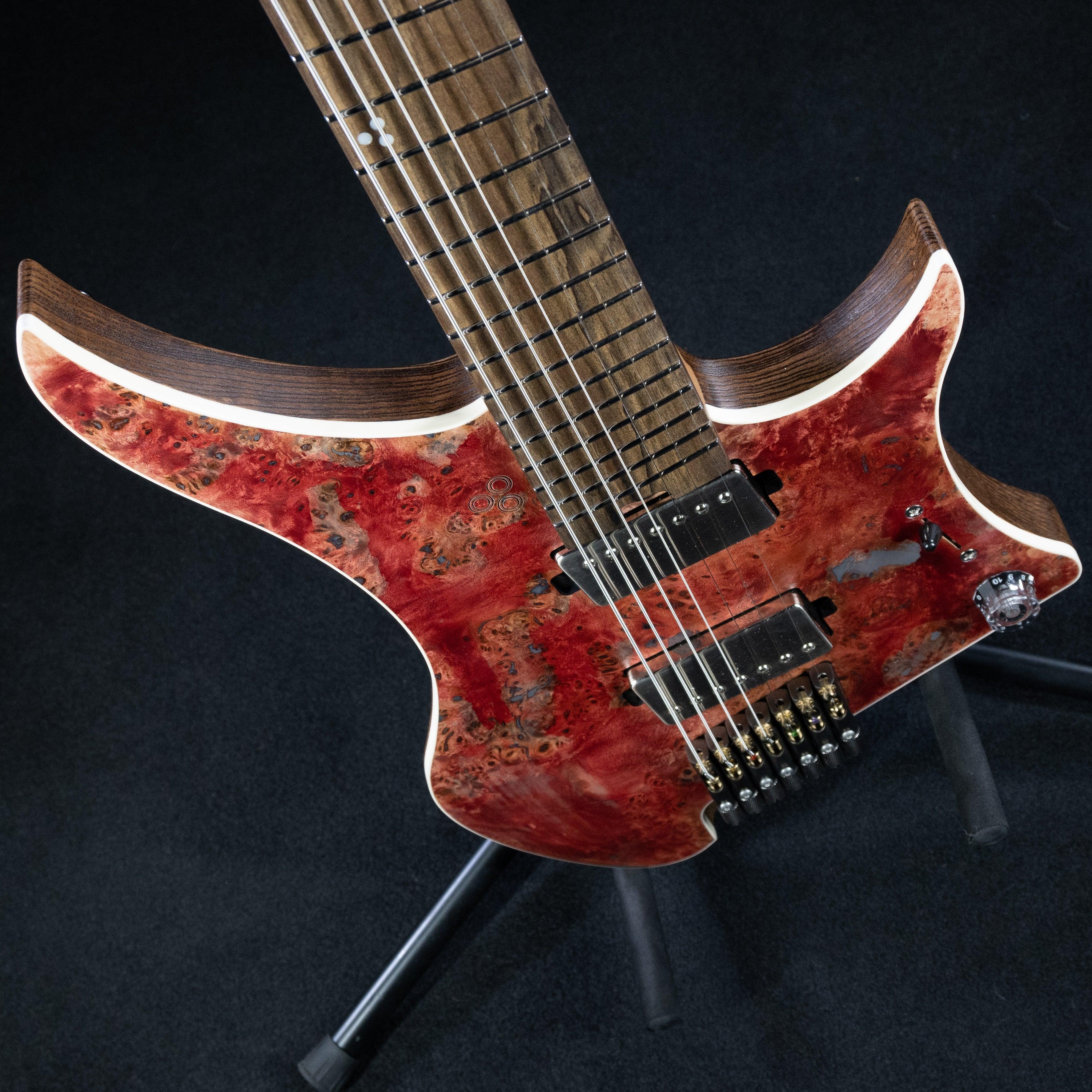 GOC MH7BCR Materia+ 7 String Electric Guitar (Crimson) - Impulse Music Co.