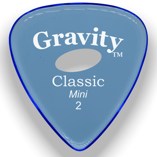 Gravity Picks Classic Mini 2 Unpolished Eclipse Grip - Impulse Music Co.