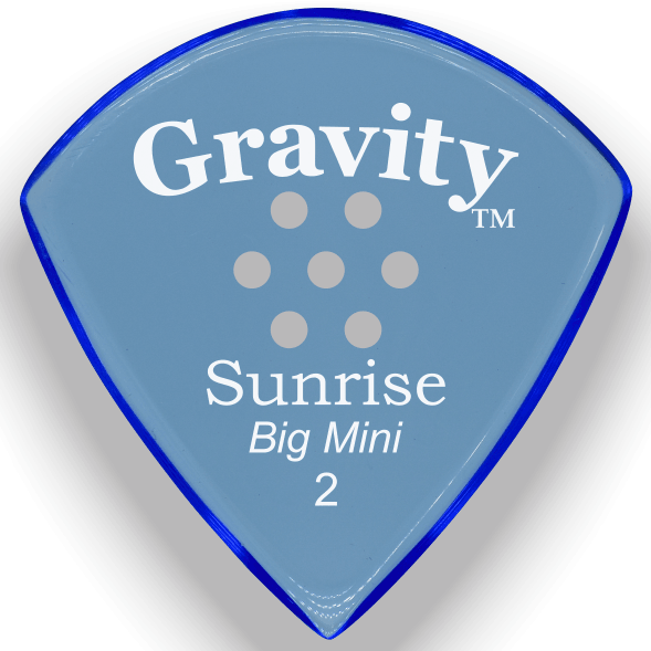 Gravity Picks Sunrise Big Mini 2 Unpolished Multi-Hole Grip - Impulse Music Co.