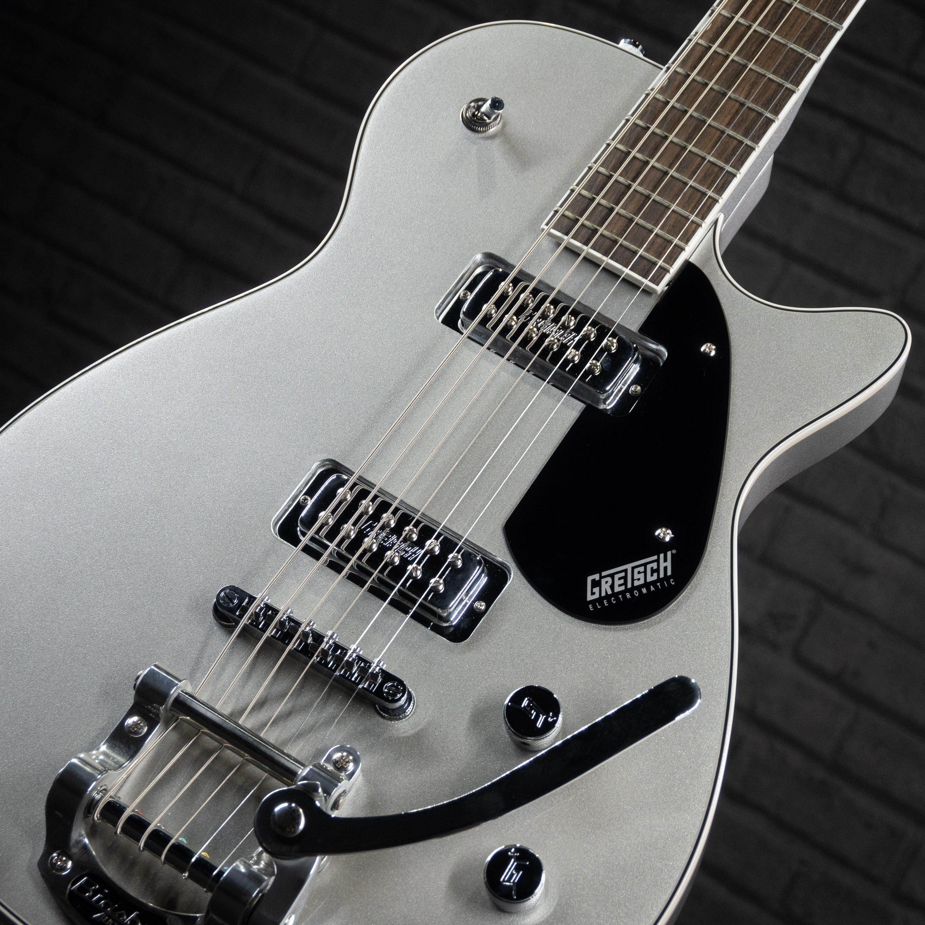 Gretsch G5260T Electromatic Jet Baritone Guitar w/Bigsby (Airliner Silver) - Impulse Music Co.