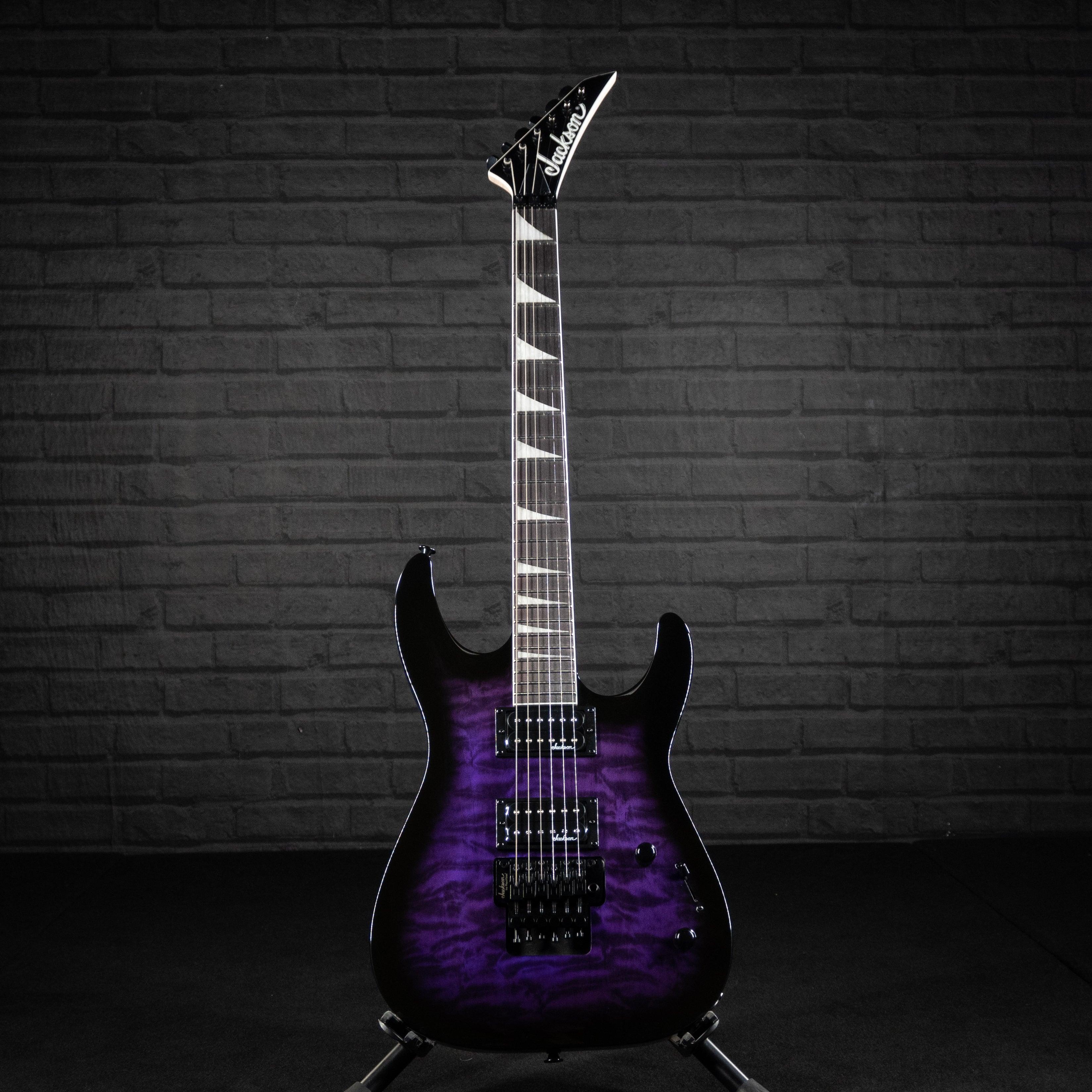 Jackson JS Series Dinky Arch Top JS32Q DKA Electric Guitar (Transparent Purple Burst) - Impulse Music Co.