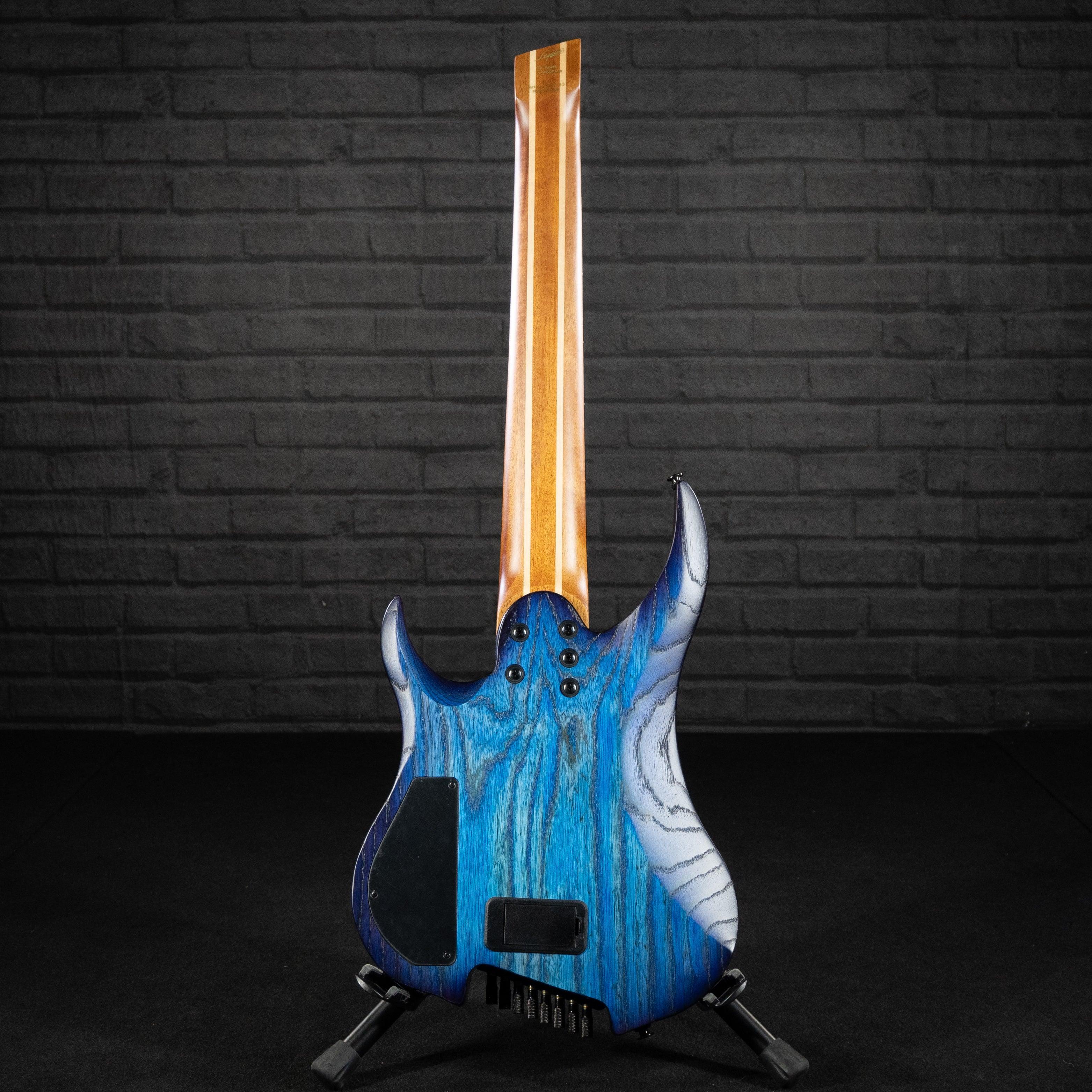 Legator Ghost G8FP 8-String Headless Multiscale Electric Guitar (Cali Cobalt) - Impulse Music Co.