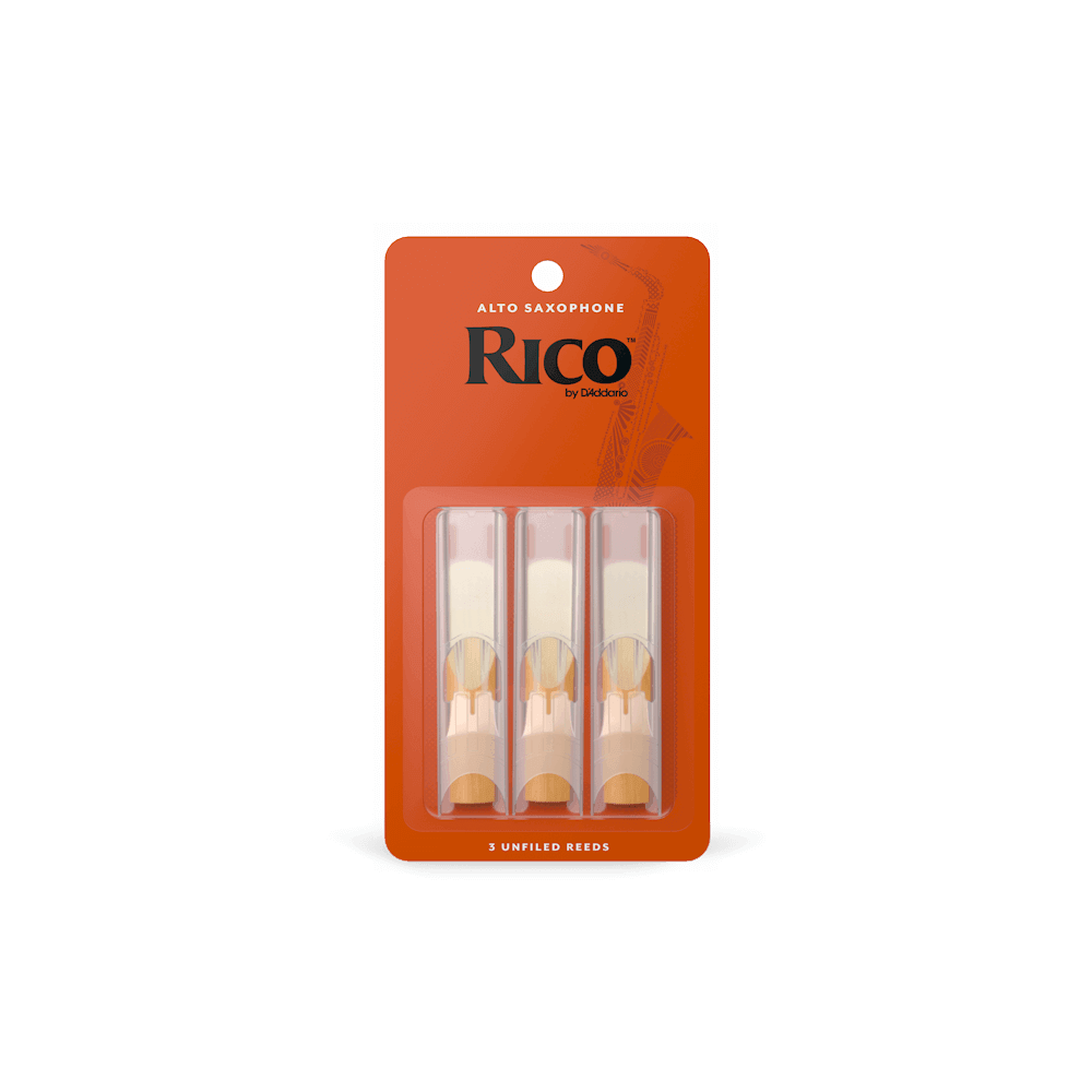 Rico by D'Addario Alto Saxophone Reeds 2.0, 3-Pack - Impulse Music Co.