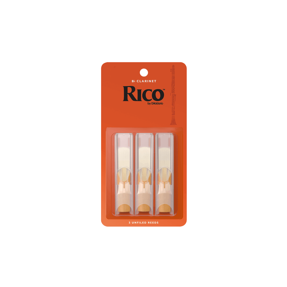 Rico by D'Addario Bb Clarinet Reeds 2.5, 3-Pack - Impulse Music Co.