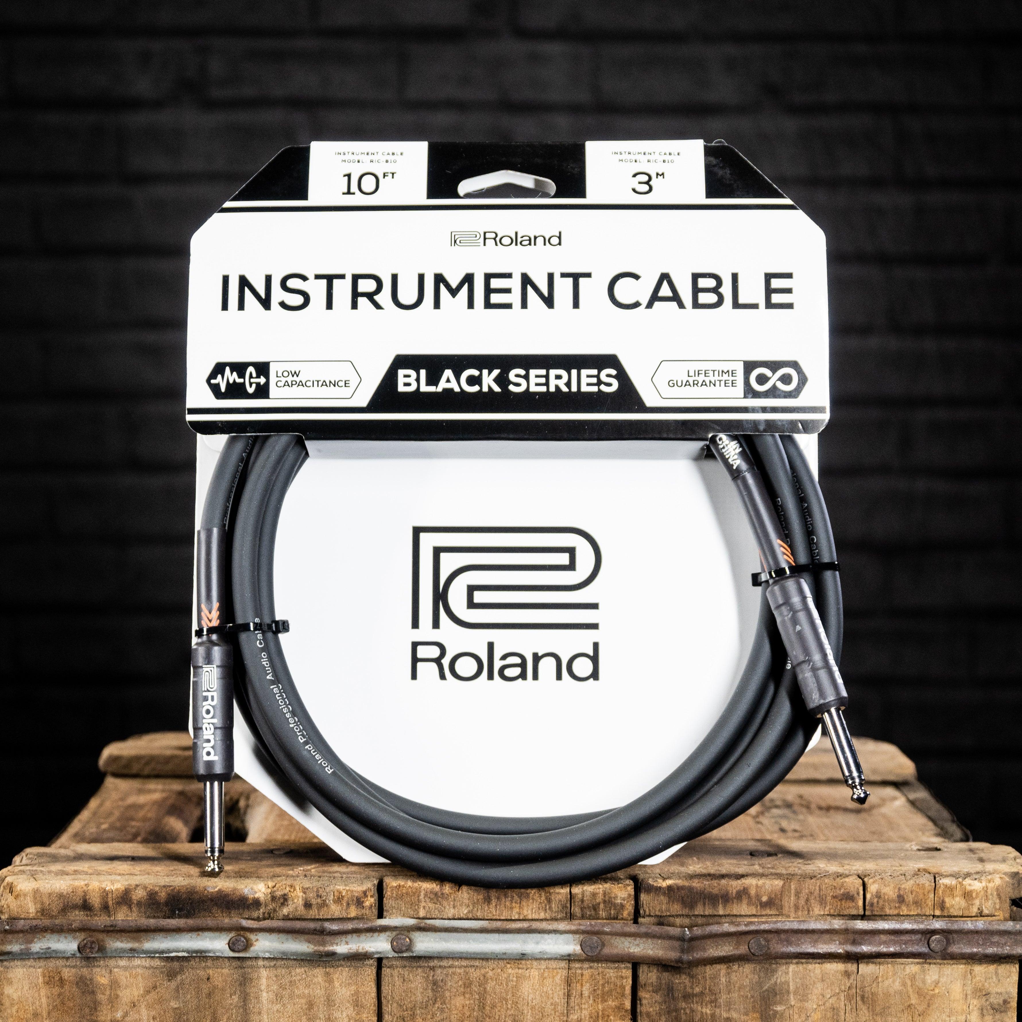 Roland Black Series Instrument Cable 10ft. - Impulse Music Co.