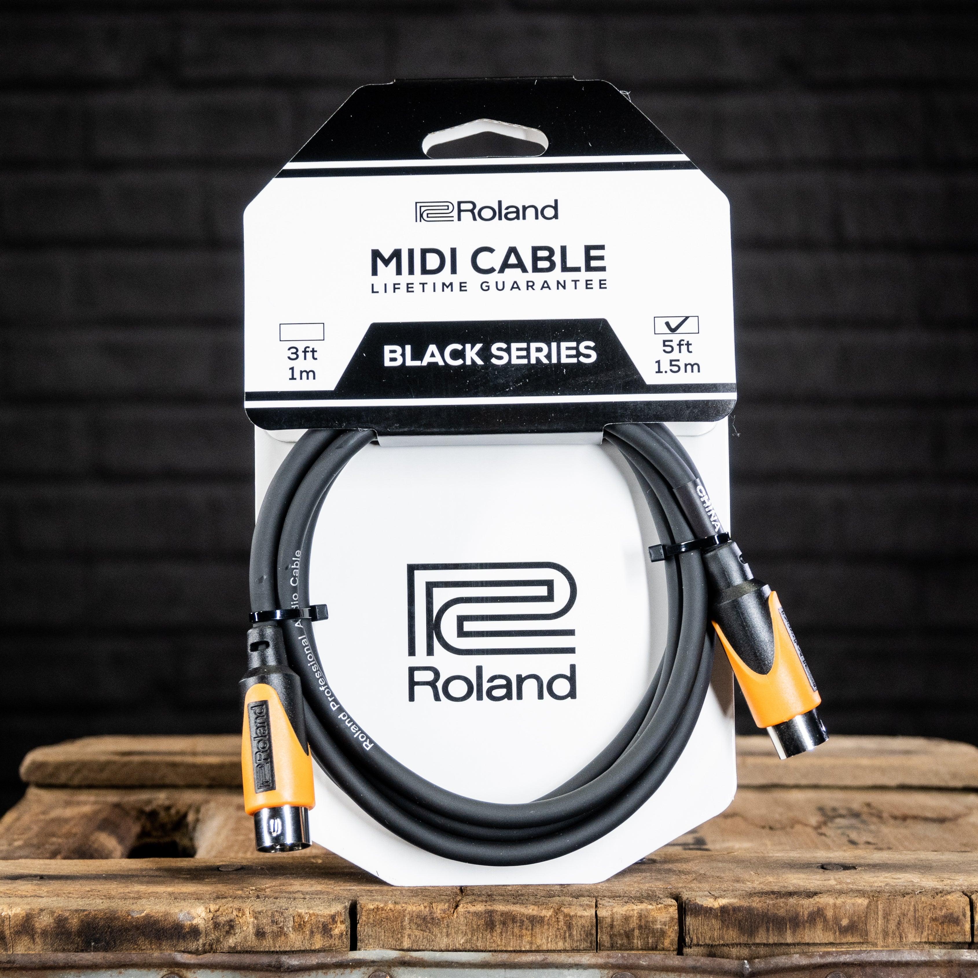 Roland Black Series Midi Cable 5ft. - Impulse Music Co.