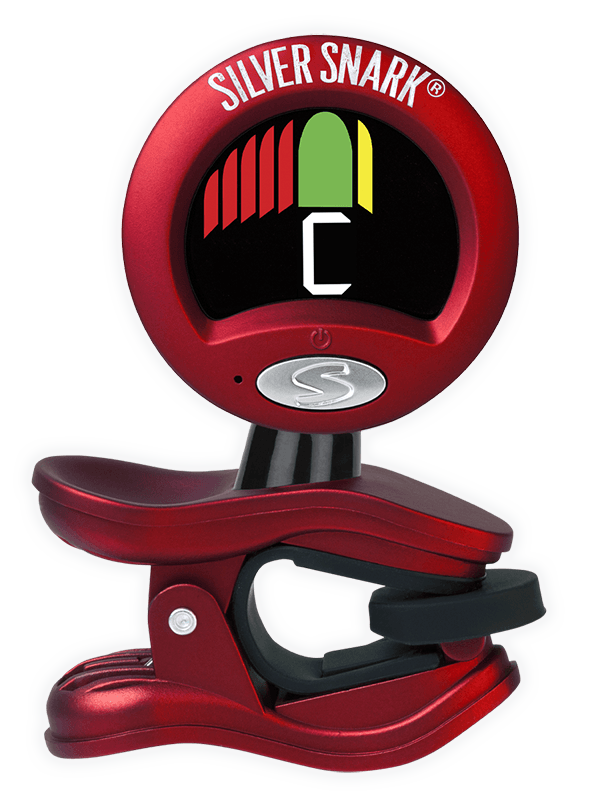Snark Red Silver All-Instrument Clip-On Tuner - Impulse Music Co.
