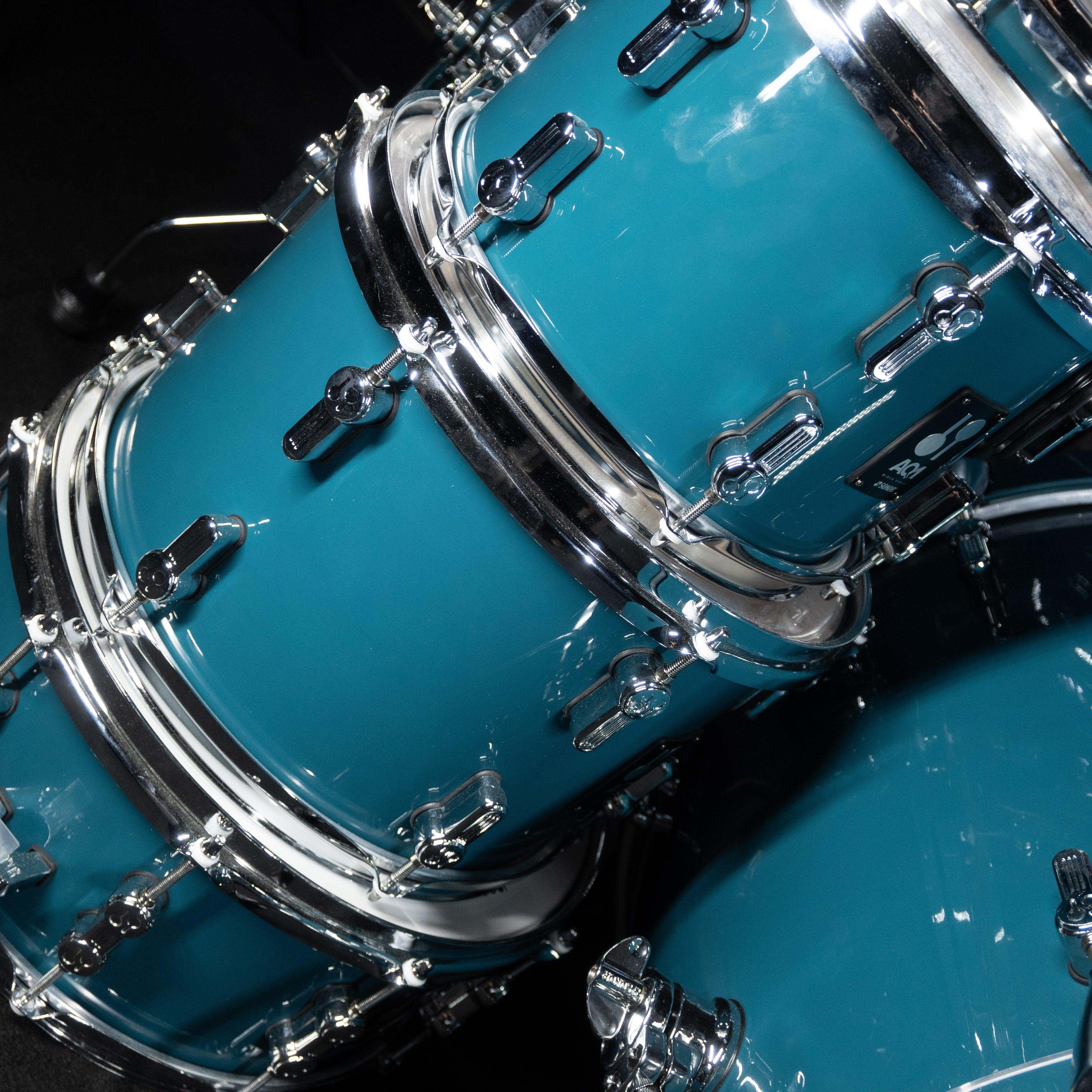 Sonor AQ1 Stage 5 Piece Drum Kit with Hardware (Caribbean Blue) USED - Impulse Music Co.
