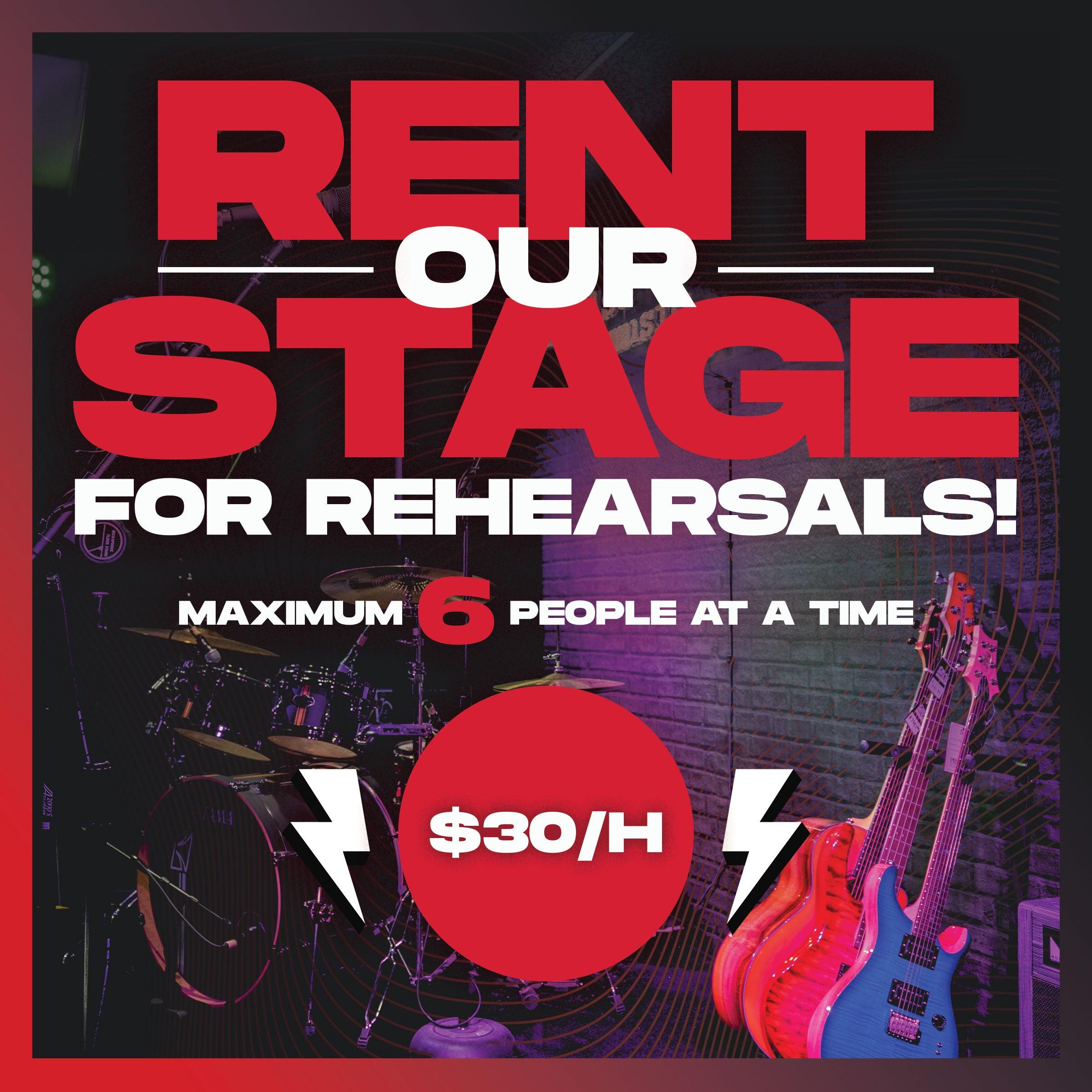 Stage Door Rehearsal Rental Per Hour - Impulse Music Co.