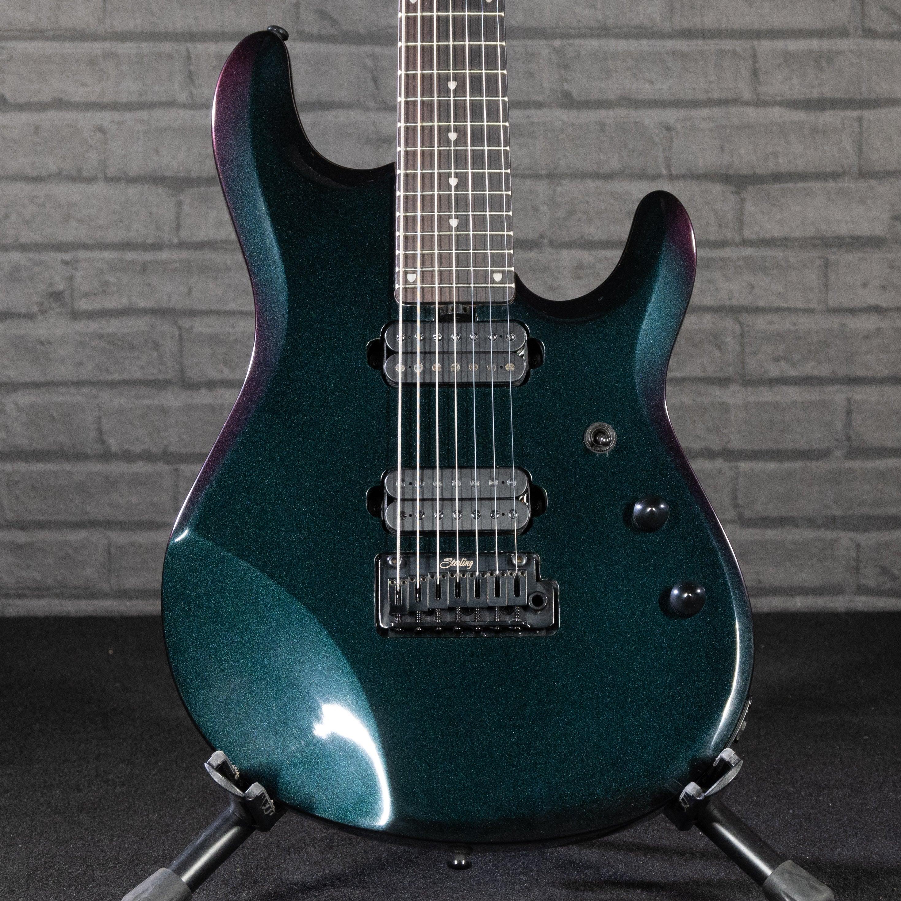 Sterling by Music Man JP70 John Petrucci Signature 7 String Electric Guitar  Mystic Dream