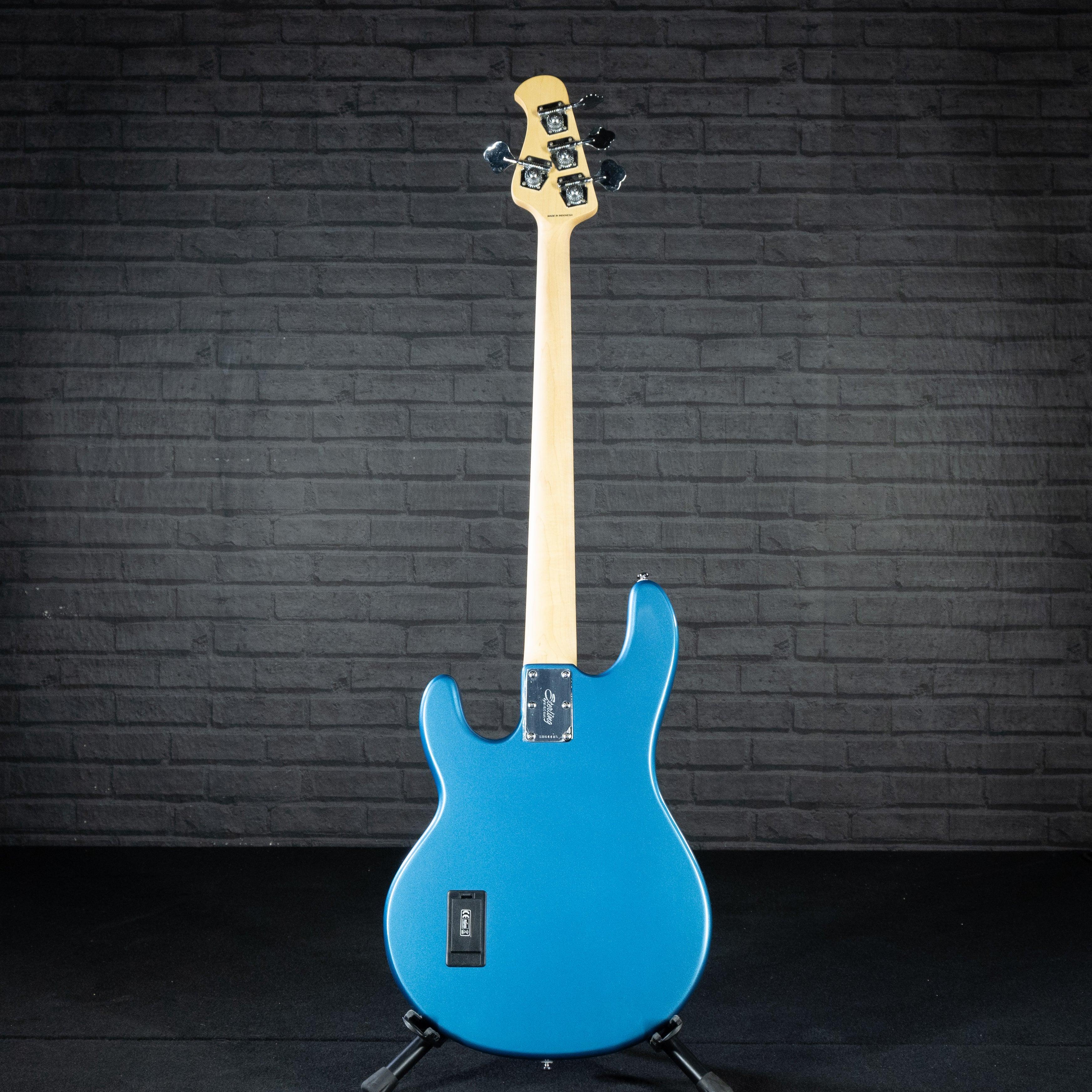 Sterling by Music Man StingRay Classic Ray24 Electric Bass Guitar (Toluca Lake Blue) - Impulse Music Co.