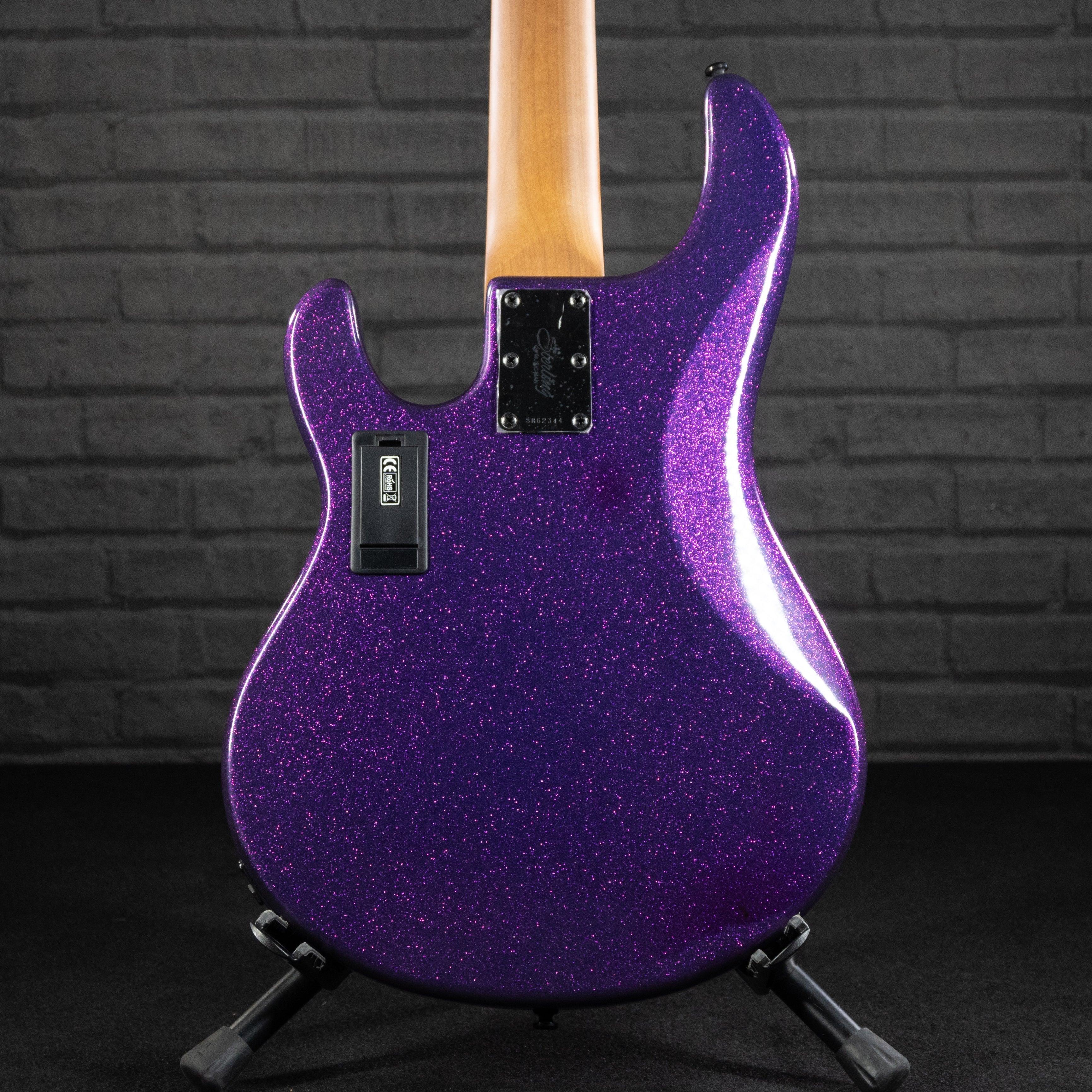 Sterling by Music Man StingRay RAY35 Electric Bass Guitar (Purple Sparkle) - Impulse Music Co.