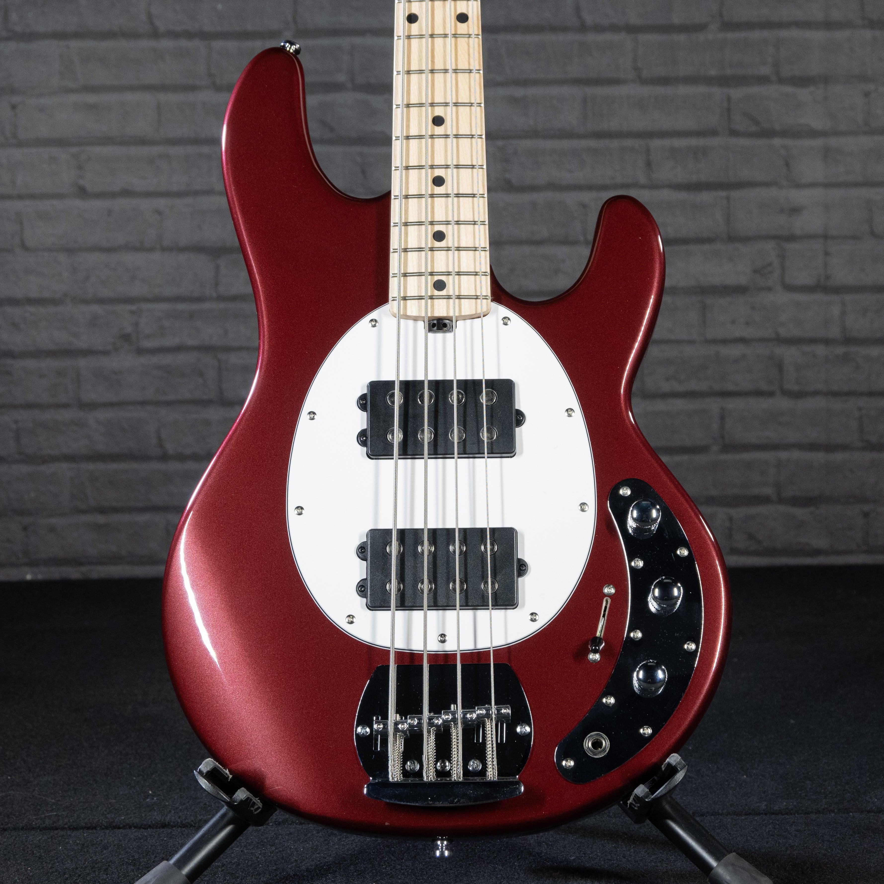 Sterling by Music Man StingRay RAY4HH Electric Bass Guitar (Candy Apple Red) - Impulse Music Co.