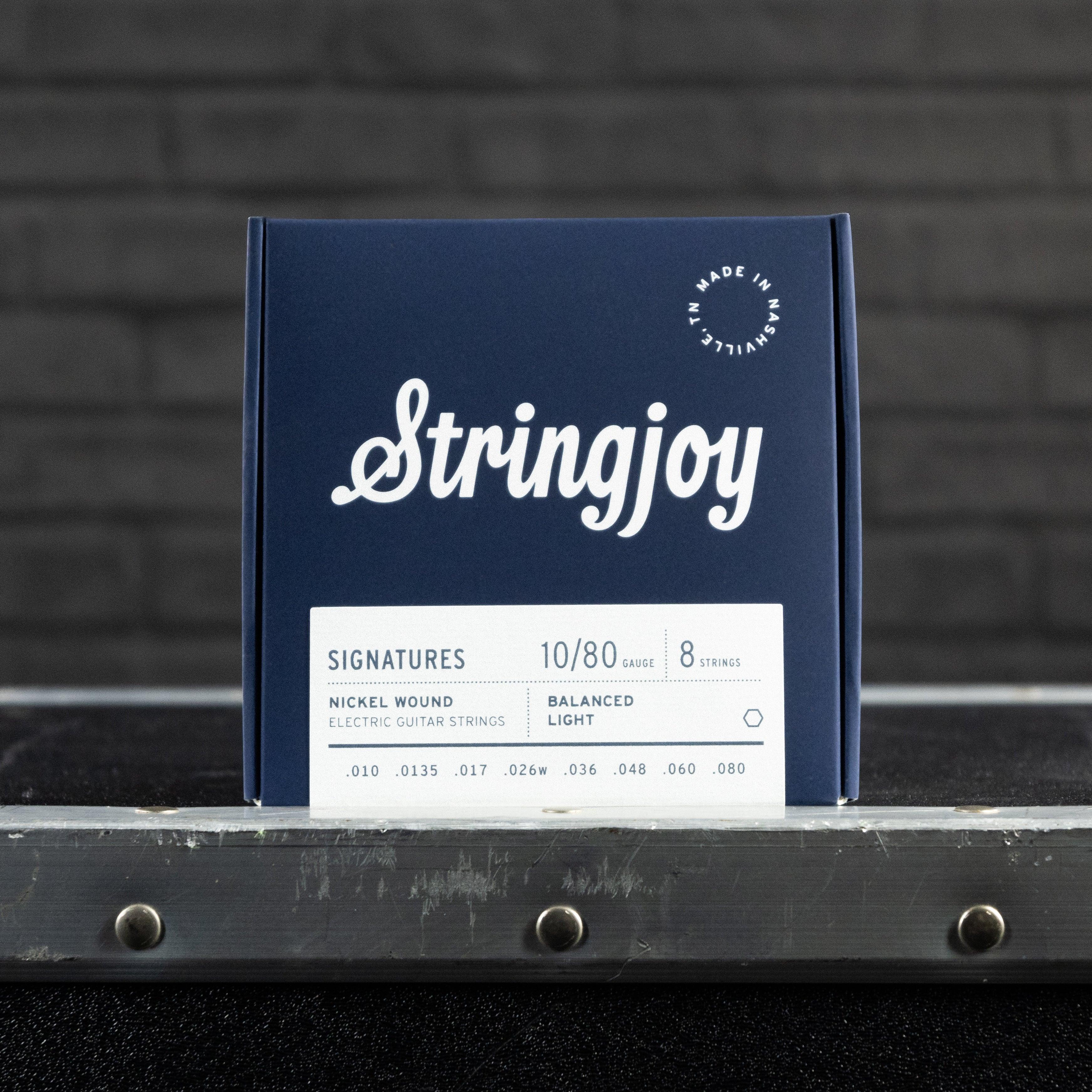 Stringjoy Signatures 10-80 8-String Balanced Light Gauge Electric Guitar Strings - Impulse Music Co.