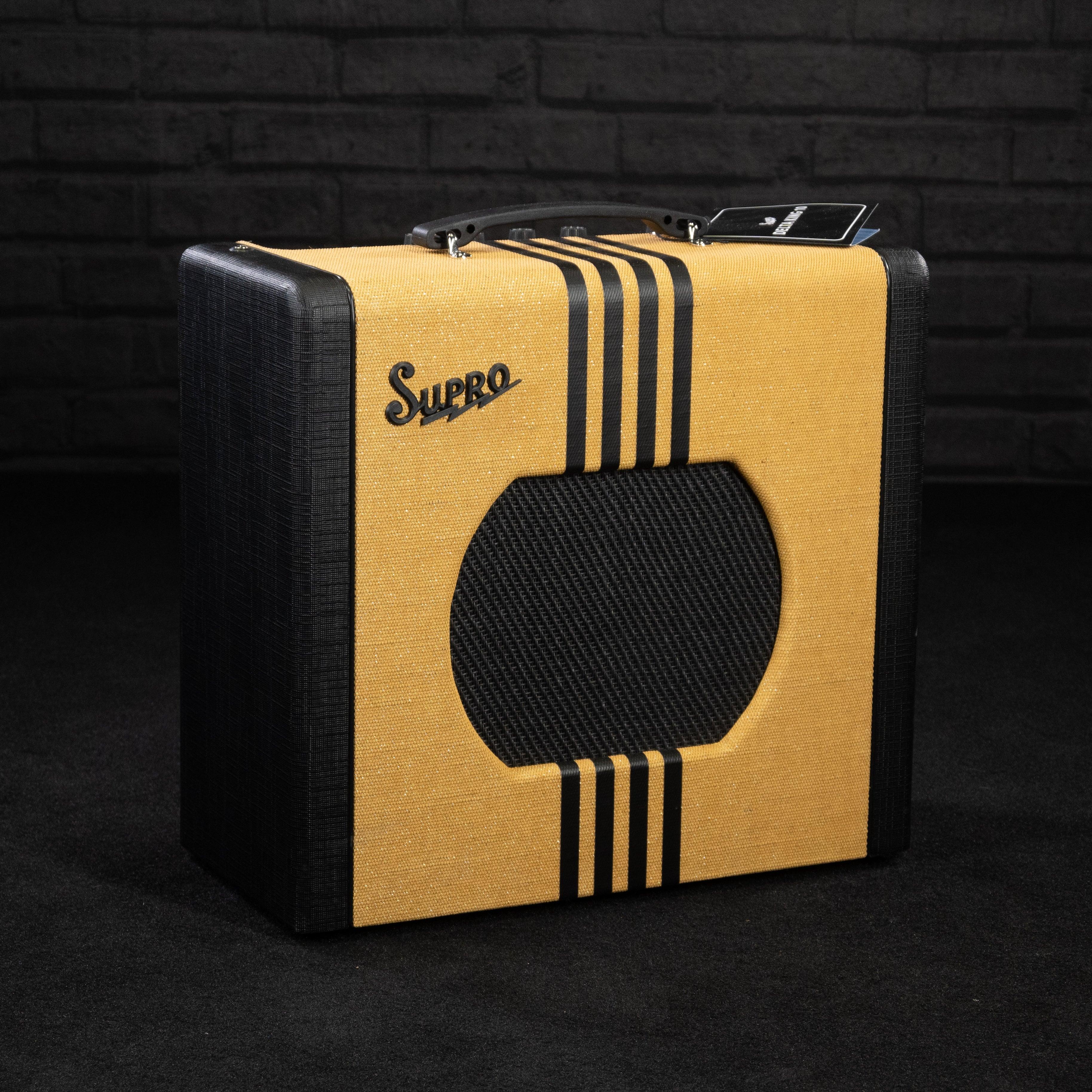 Supro Delta King 10 Combo Guitar Amplifier (Tweed and Black) - Impulse Music Co.